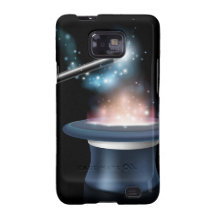 Magic trick hat and wand samsung galaxy s2 cases