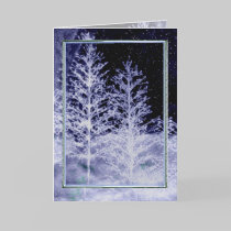 Magic Winter Night Card by elenaind Magic Winter Night Card