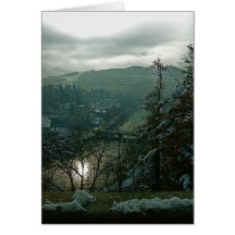 magical Berne in winter on your holiday card