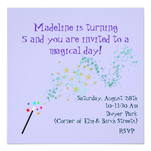 Magical Birthday Invitation