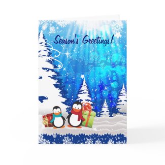 Magical Christmas Eve Season's Greetings card