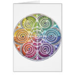 Magical Color Wheel Mandala Greeting Cards