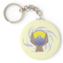 magical crystal ball design keychains