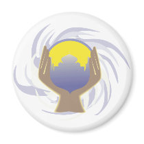 magical crystal ball design magnets