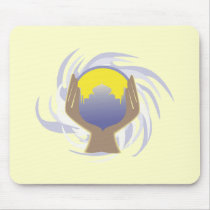 magical crystal ball design mouse mats