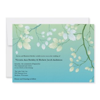 Magical Darden -Floral Wedding Invitations zazzle_invitation