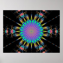 Magical Desert Flower Poster