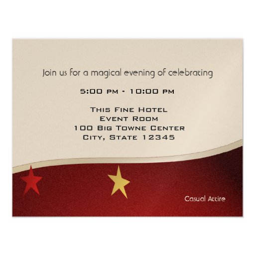 Magical Event Mitzvah Reception Personalized Announcements