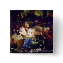 Magical Fairy Fantasy Painting: The Fairy Bower buttons by Aquavel Magical Fairy Fantasy Painting: The Fairy Bower buttons