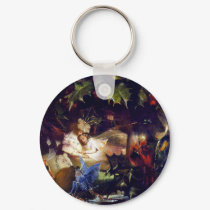 Magical Fairy Fantasy Painting: The Fairy Bower keychains by Aquavel Magical Fairy Fantasy Painting: The Fairy Bower keychains