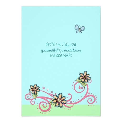 Magical Fantasy Unicorn Girl's Birthday Invitation