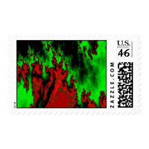 Magical Fire Fractal Postage