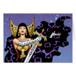 Magical Gothic Queen with Huge Sword by Al Rio Cards