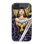 Magical Gothic Queen with Huge Sword by Al Rio iPhone 4/4S Covers