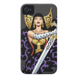 Magical Gothic Queen with Huge Sword by Al Rio iPhone 4 Cases