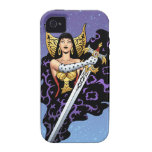 Magical Gothic Queen with Huge Sword by Al Rio iPhone 4 Cover