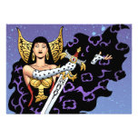 Magical Gothic Queen with Huge Sword by Al Rio Invite
