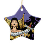 Magical Gothic Queen with Huge Sword by Al Rio Ornaments
