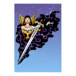 Magical Gothic Queen with Huge Sword by Al Rio Poster