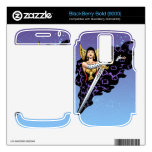 Magical Gothic Queen with Huge Sword by Al Rio BlackBerry Bold Decal