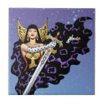 Magical Gothic Queen with Huge Sword by Al Rio Tile