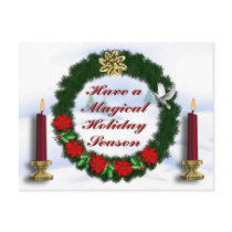 Magical Holidays postcards