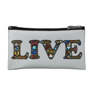 Magical Live and Love Emoji-art design Cosmetic Bag