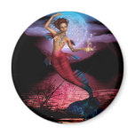 Magical Mermaid Moon Fridge Magnets