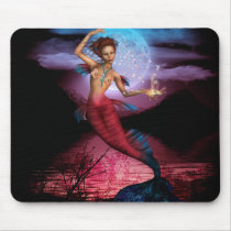 Magical Mermaid Moon Mousepad
