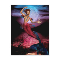 Magical Mermaid Moon postcards by emmamarlow Magical Mermaid Moon postcards