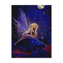 Magical Moonlight Faery - Fairy Art Postcard postcards