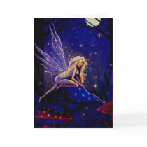 Magical Moonlight Faery - Greeting Card by SusanRodio Magical Moonlight Faery - Greeting Card