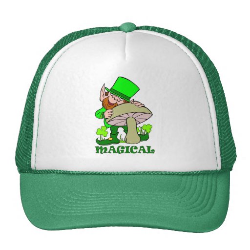 Magical mushroom St Patricks Day Gift Trucker Hat