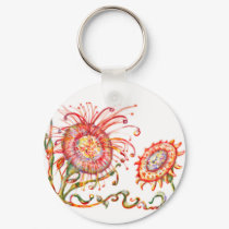 *Magical Precolumbian Flowers* keychains