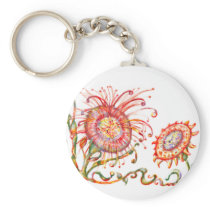 *Magical Precolumbian Flowers* keychains