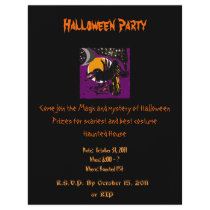 Magical Raven Halloween party flyer