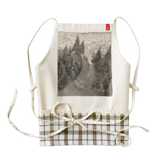 Magical Sand Castle Zazzle HEART Apron