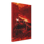 Magical Steam Engine Victorian Train Stretched Canvas Prints