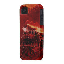 Magical Steam Engine Victorian Train Vibe iPhone 4 Cases