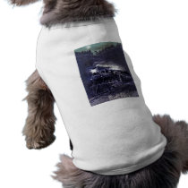 Magical Steam Engine Victorian Train Dog Tee Shirt
