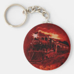 Magical Steam Engine Victorian Train Key Chains