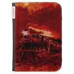 Magical Steam Engine Victorian Train Kindle Cases