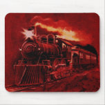 Magical Steam Engine Victorian Train Mousepads