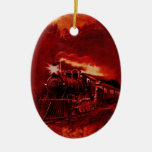 Magical Steam Engine Victorian Train Christmas Tree Ornaments