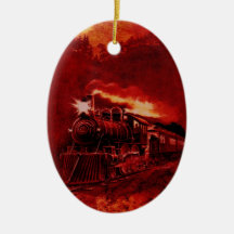 Magical Steam Engine Victorian Train Christmas Tree Ornaments