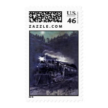 Magical Steam Engine Victorian Train Postage Stamps