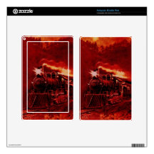 Magical Steam Engine Victorian Train Decal For Kindle Fire