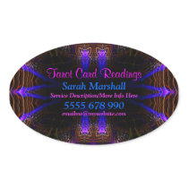 Magical Visions Business Promotion Oval Sticker