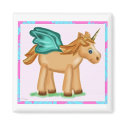 Magical Winged Unicorn Flying High Magnet