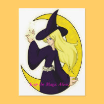Magical Witch postcards